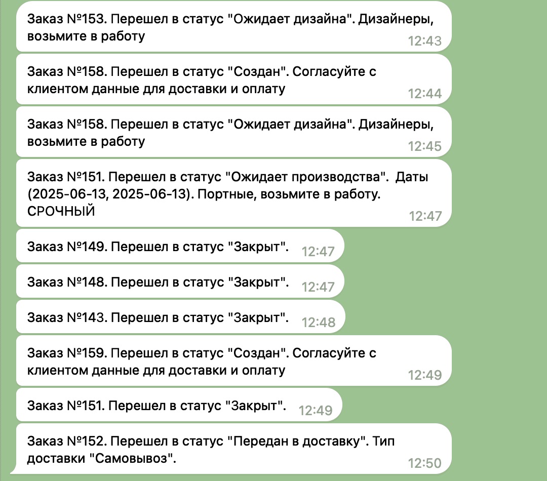 Уведомления и напоминания